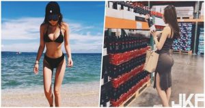 好市多驚見超火辣美乳正妹！這「傲人身形」讓人一秒心動啊！【EV棋牌】-EV棋牌