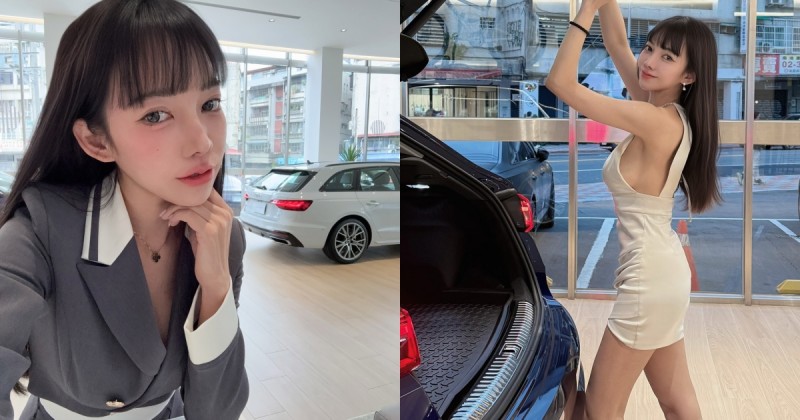 南港奧迪超正業務「小八」服務周到！美乳美腿＋超甜笑容「牽著你進去挑車」！【EV棋牌】-EV棋牌