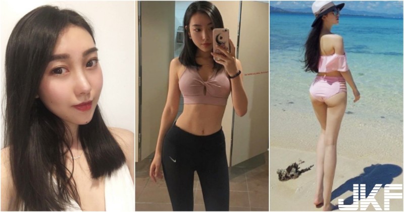 運動的妹子最火辣!「白皙美乳妹」大秀馬甲線!「修長美腿」也是一大亮點啊!