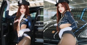 火辣警長「艾希Ash」下車超誘惑，「絲襪包蜜臀」罪犯也放棄掙扎！【EV棋牌】-EV棋牌