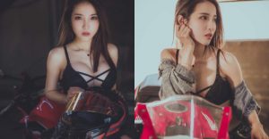 「重機辣妹」全程大掏「閃爍車燈」，沿路司機狂行邪惡注目禮！【EV棋牌】-EV棋牌