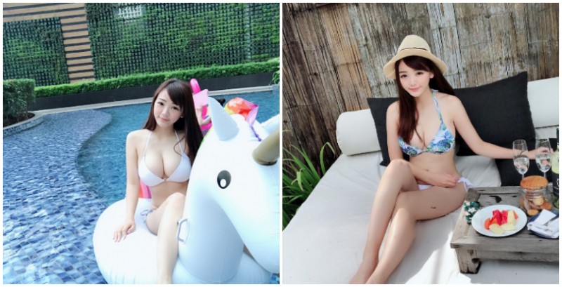 獨角獸上有巨乳!「爆乳正妹」李宣比基尼展現渾圓美乳,豪邁分量讓人移不開眼睛!