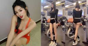 健身房遇到「長腿熱褲正妹」，白嫩蜜桃臀好吸睛！原來是啦啦隊女孩～【EV棋牌】-EV棋牌