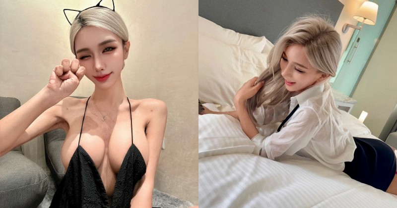 有這樣的秘書你幾點下班？金髮正妹「畇安」火辣OL套裝秀美乳辣腿【EV棋牌】-EV棋牌