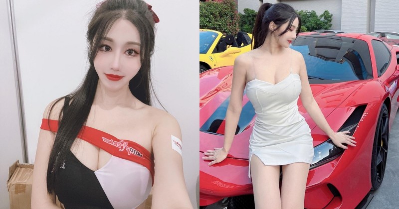 麗寶賽車場「白皙雪乳正妹」夏小允，超惹火Ｓ曲線讓人看了猛踩油門！【EV棋牌】-EV棋牌