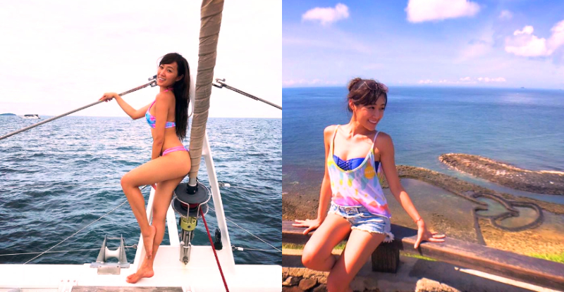 激辣古銅海系女子，陽光下的美乳長腿「Kimberly泡泡」【EV棋牌】-EV棋牌