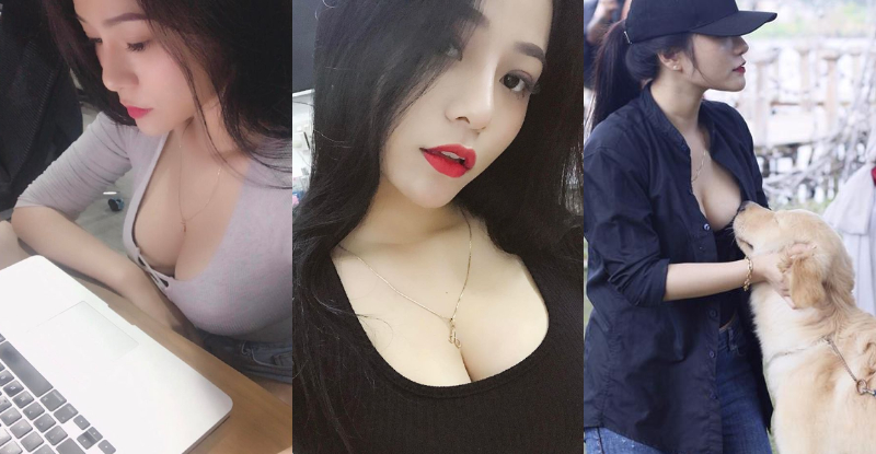 連狗也抗拒不了！「白皙大奶妹」散發濃濃乳香　嫩白雙球炸出領口！【EV棋牌】-EV棋牌