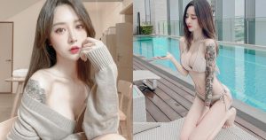 正妹花藝師「密寶Mibao」膚白貌美！「E級雪乳＋修長嫩腿」有夠辣！【EV棋牌】-EV棋牌