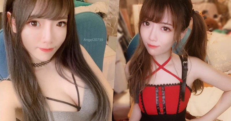 超萌感實況主「小希兒Angel」,酥胸微露「暗藏深溝實力」!