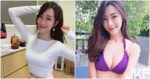 直播正妹伸手展現性感小蠻腰，惹火的胸型讓粉絲心動了！【EV棋牌】-EV棋牌