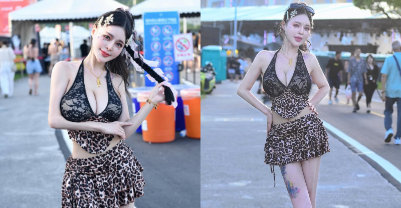 性感小花豹「姬冰嫣」出席S2O,「暴力巨乳」辣翻全場!