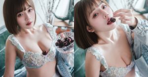 俏麗正妹「HanHan」親餵櫻桃，「放在事業線」粉絲搶著咬！【EV棋牌】-EV棋牌