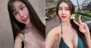 壞掉了？雪乳正妹「夢夢」穿低胸背心露出啊嘿顏 粉絲直呼：我來修【EV棋牌】-EV棋牌