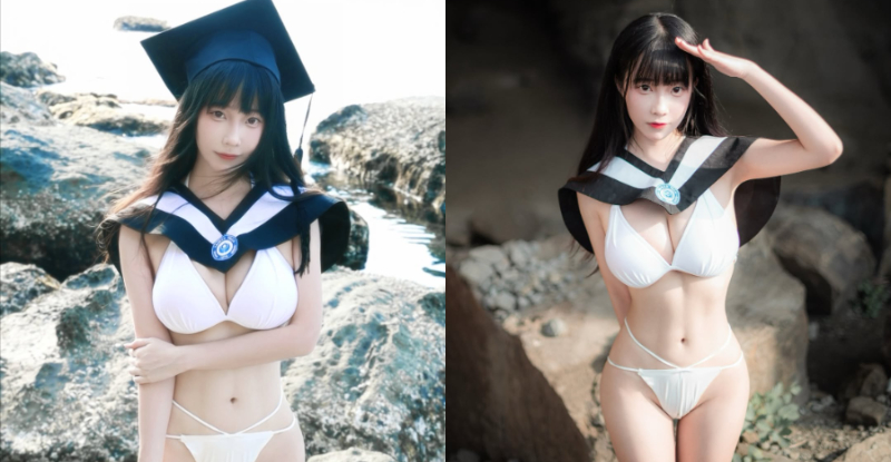 北藝畢業生「小孟」海邊拍學士照，「極美瘦腰」全民搶修戀愛學分【EV棋牌】-EV棋牌