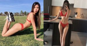 正妹自拍「九頭身逆天惹火曲線」,超細纖腰根本太不科學了!【EV棋牌】-EV棋牌