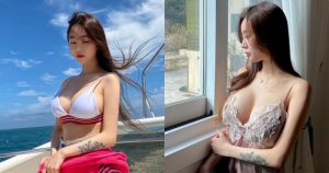 嫵媚正妹「窗邊露出大美乳」，「邪惡的酥胸」讓人看暈了！【EV棋牌】-EV棋牌