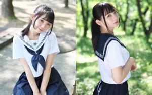 清純櫻花妹「成海留那」馬尾水手服滿滿初戀感　綁頭髮「回眸燦笑」自然魅力讓人沈醉【EV棋牌】-EV棋牌