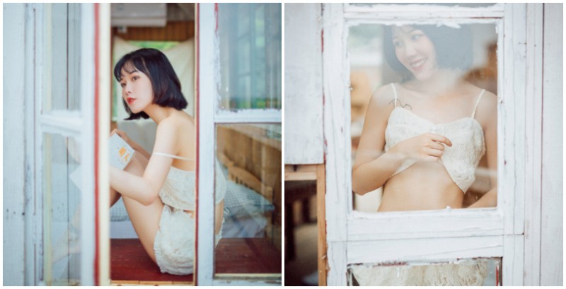 想在窗邊做壞壞的事！短髮「氣質正妹」做你的一日女友，陪你在家滾床單！【EV棋牌】-EV棋牌