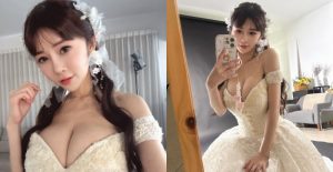 請嫁給我！巨乳甜心《安希Anxi》穿上婚紗實現粉絲結婚夢【EV棋牌】-EV棋牌