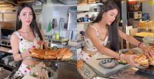 絕美御姐「Angel Liya 莉亞」化身小廚娘做料理 網友:廚師也能吃掉嗎【EV棋牌】-EV棋牌