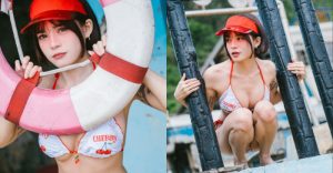 小隻馬「容容」櫻桃比基尼遊海邊，「前凸後翹」曲線超誘人！【EV棋牌】-EV棋牌