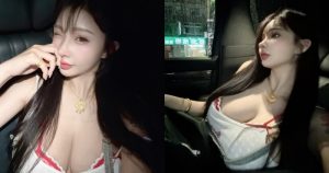 這樣的副駕可以嗎？巨乳辣妹「艾妃」爆乳搭車，「兩球肉肉」快掉出來【EV棋牌】-EV棋牌
