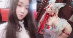 清純的反差！韓國白肌妹純情面容「暗藏胸器」，大奶狐狸妖氣四溢！【EV棋牌】-EV棋牌