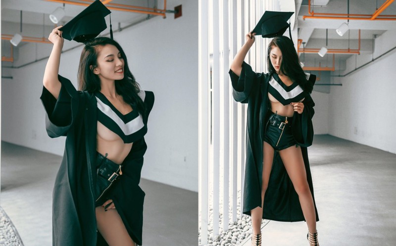 最胸學士照！高科大女大生Effi「南半球炸裂」比例超犯規　網：想和你當同學【EV棋牌】-EV棋牌