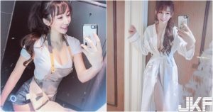 「正妹咖啡店員」爆乳自拍！浴袍開中路彈出「渾圓奶球」！這拿鐵奶香很濃郁…【EV棋牌】-EV棋牌