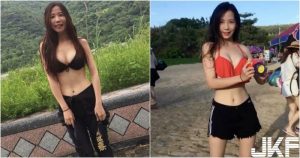 高雄妹子「爆奶溯溪」太狂!「渾圓長輩」超搶鏡!身材火辣又性感啊!【EV棋牌】-EV棋牌