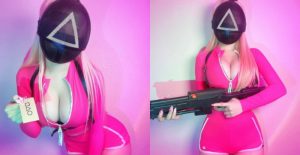 你要參加嗎?精靈系美女「Queen Dami」化身魷魚遊戲爆乳蒙面人【EV棋牌】-EV棋牌