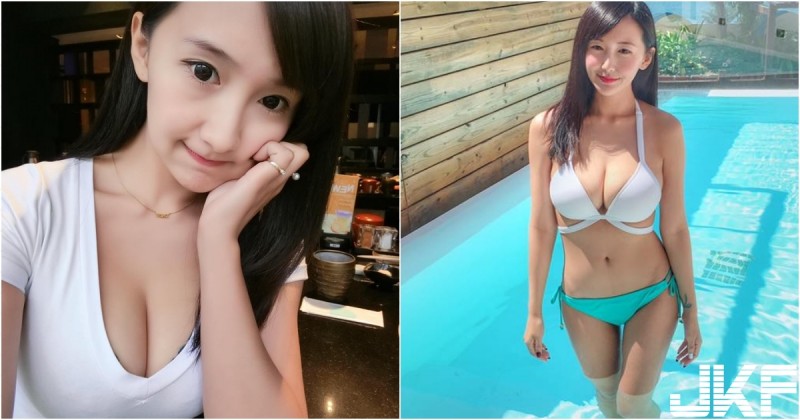 32F的日常!台灣「巨乳妹子」日常好豐滿!比基尼下「性感曲線」太犯規啦!