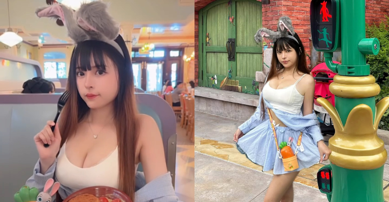 上海迪士尼驚見「羊ㄦ」扮兔兔，「豪大雙峰」可愛與性感兼具！【EV棋牌】-EV棋牌