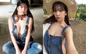 哪來這麼大的農婦！？「藤乃あおい」吊帶褲裡面沒穿　中路大開解放人字深溝【EV棋牌】-EV棋牌