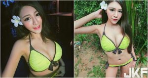 好兇!長髮「美乳正妹」脾氣很像很差!比基尼秀「火辣曲線」太強大啦!【EV棋牌】-EV棋牌