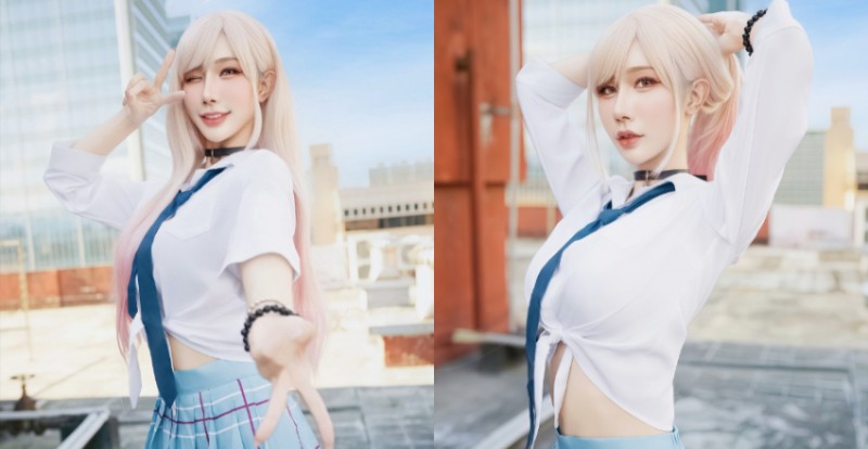 甜美女神初次挑戰Cosplay　化身「喜多川海夢」展現制服魅力【EV棋牌】-EV棋牌