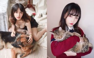 爆乳刺青妹「犬神洛洛子」透膚黑蕾絲撩狼犬 鄉民吶喊汪汪:想當那隻狗【EV棋牌】-EV棋牌