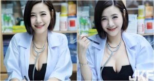 藥房出現「大奶藥劑師」！白袍下爆乳露「鮮美大肉包」！病人血壓都飆高了啦！【EV棋牌】-EV棋牌