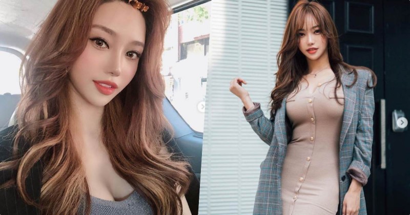 麻豆「쏘블리️️️️」拍照動作超到位，緊身洋裝讓「胸前兩顆好明顯」！【EV棋牌】-EV棋牌