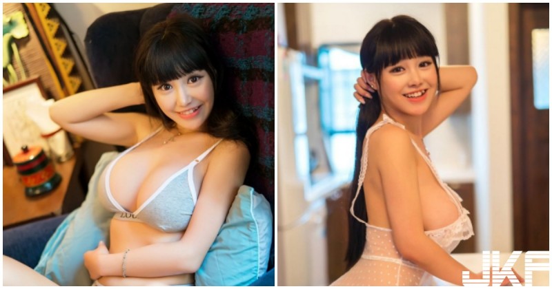 「大胸甜心」穿透明蕾絲做菜，G奶南半球完整外露，整個好邪惡喔！【EV棋牌】-EV棋牌