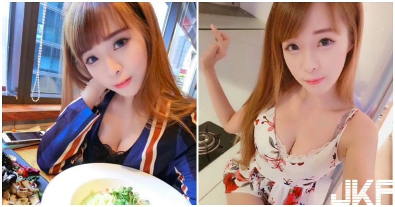 深溝正妹爆乳吃美食，「逆天好身材」辣到令人心動！【EV棋牌】-EV棋牌