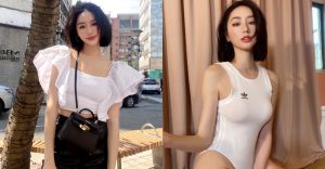 這樣才正點！高冷正妹「雀斑小姐」胸前渾圓形狀太吸睛，亮麗顏值輕鬆征服全場目光！【EV棋牌】-EV棋牌