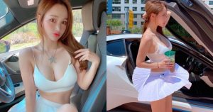 風好喧囂！「爆乳辣妹」小裙子翻飛好刺激，頂級美腿和絕對領域讓人好期待下一秒！【EV棋牌】-EV棋牌