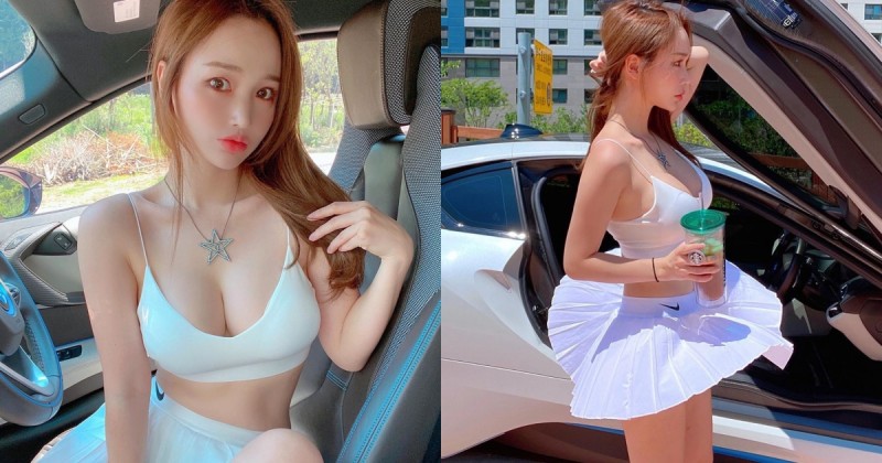 風好喧囂！「爆乳辣妹」小裙子翻飛好刺激，頂級美腿和絕對領域讓人好期待下一秒！【EV棋牌】-EV棋牌