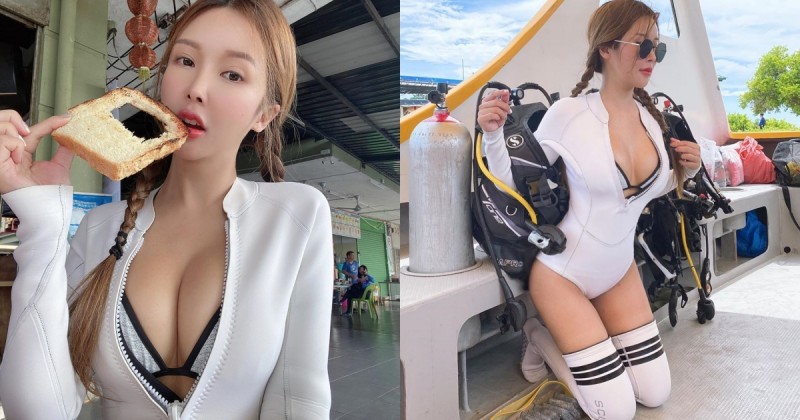 「大馬爆乳妹」勇闖沙巴考潛水執照！「超豐滿雙球」不怕浮不起來！【EV棋牌】-EV棋牌