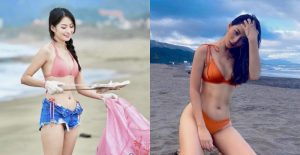 氣質女神「Chi hsiang 綺湘」比基尼火辣淨灘 公益活動不落人後【EV棋牌】-EV棋牌