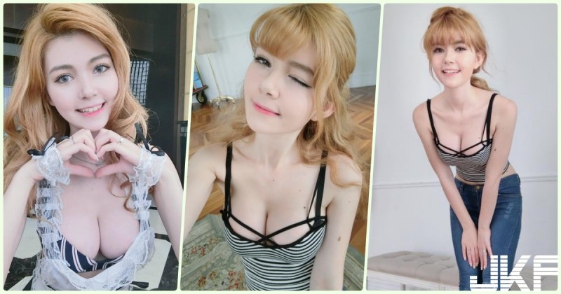 街頭捕捉「金髮火辣正妹」那乳量好凶悍！滿滿的「惹火畫面」真的好養眼啊…【EV棋牌】-EV棋牌
