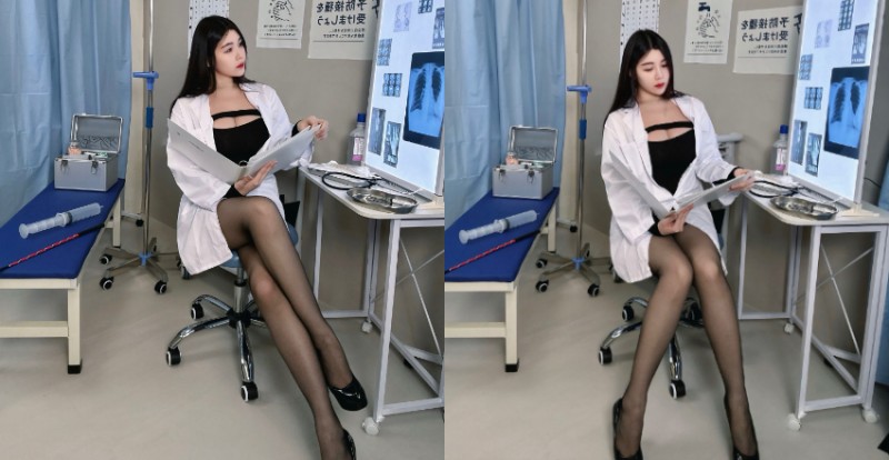 哪有醫師這麼辣？美腿女醫黑絲看診穿搭讓病患血壓都不穩了【EV棋牌】-EV棋牌