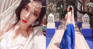 根本中東公主!大眼正妹「Gogo狗狗」體驗不同風情,異域服飾也藏不住32E美胸!【EV棋牌】-EV棋牌