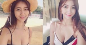 「爆乳女郎」深V大露那條溝!深不見底的程度…讓人好震驚!【EV棋牌】-EV棋牌